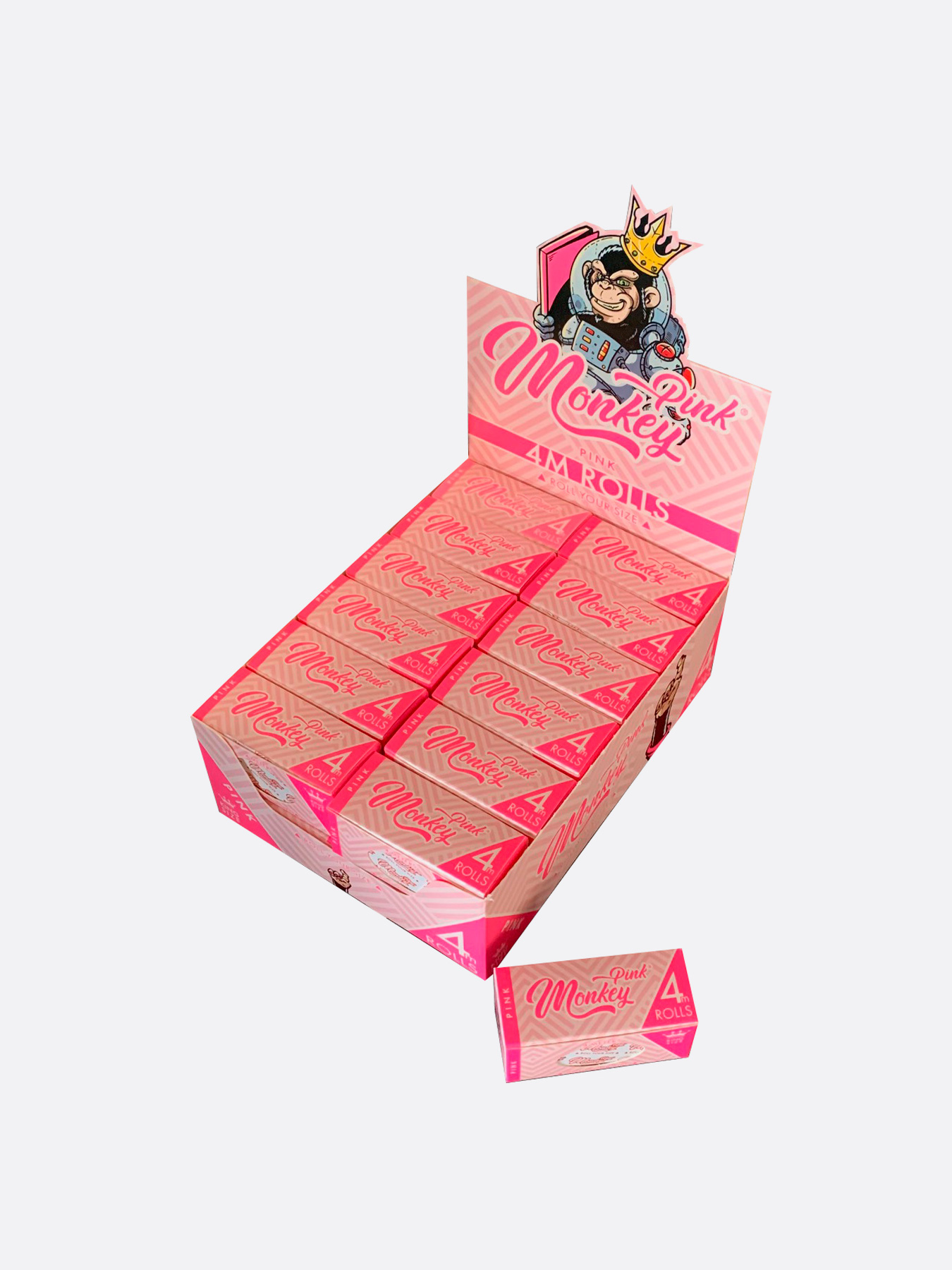 Smoking Paper Roll 4m Pink by Monkey King