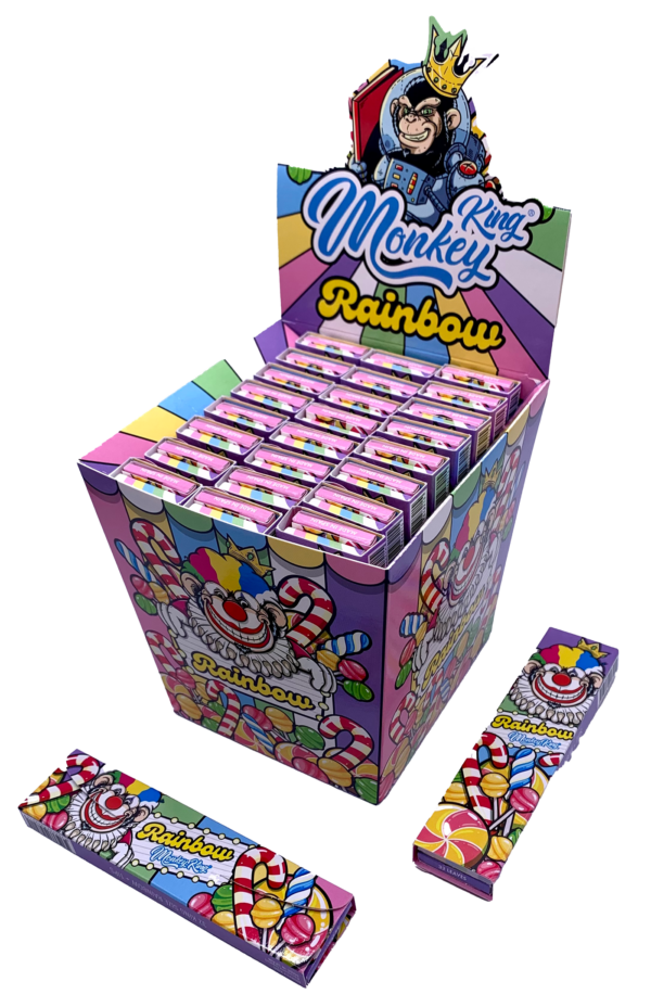 Bulk Buy Monkey King Rolling Papers and Tips: King Size Rainbow