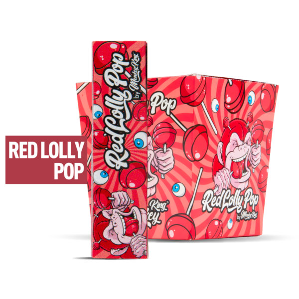 Single + Bulk Pack of Monkey King Scented Smell Papers + Tips: Red Lolly Pop