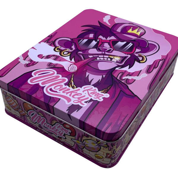 Large Metal Storage Boxes — Pink