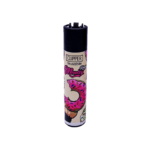 Beige Munchies Clipper Lighter that is reusable and refillable and comes with a packing tool