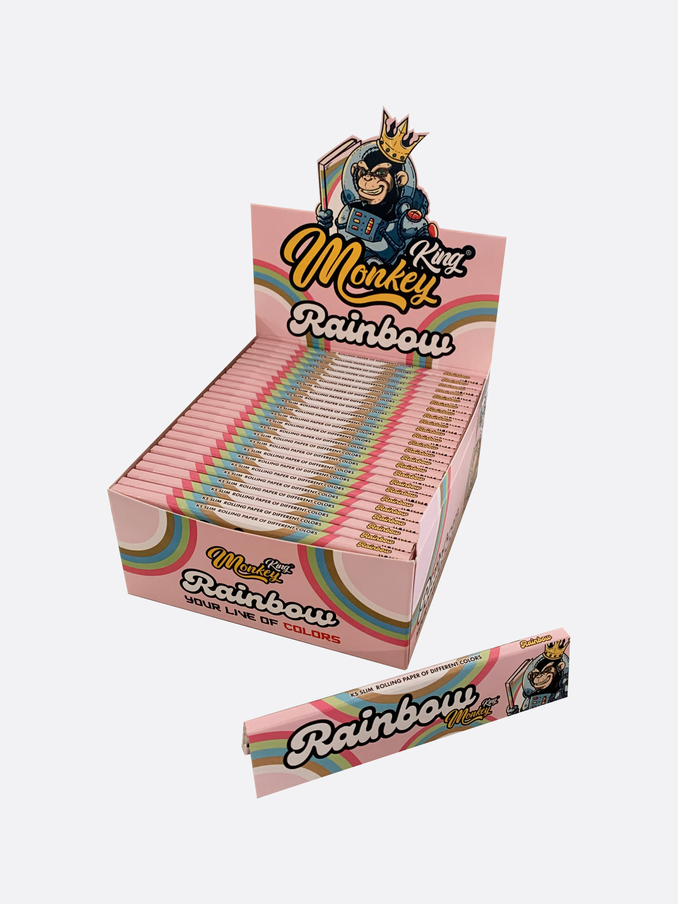 Monkey King Rolling Papers for Smoking - King Size Unbleached