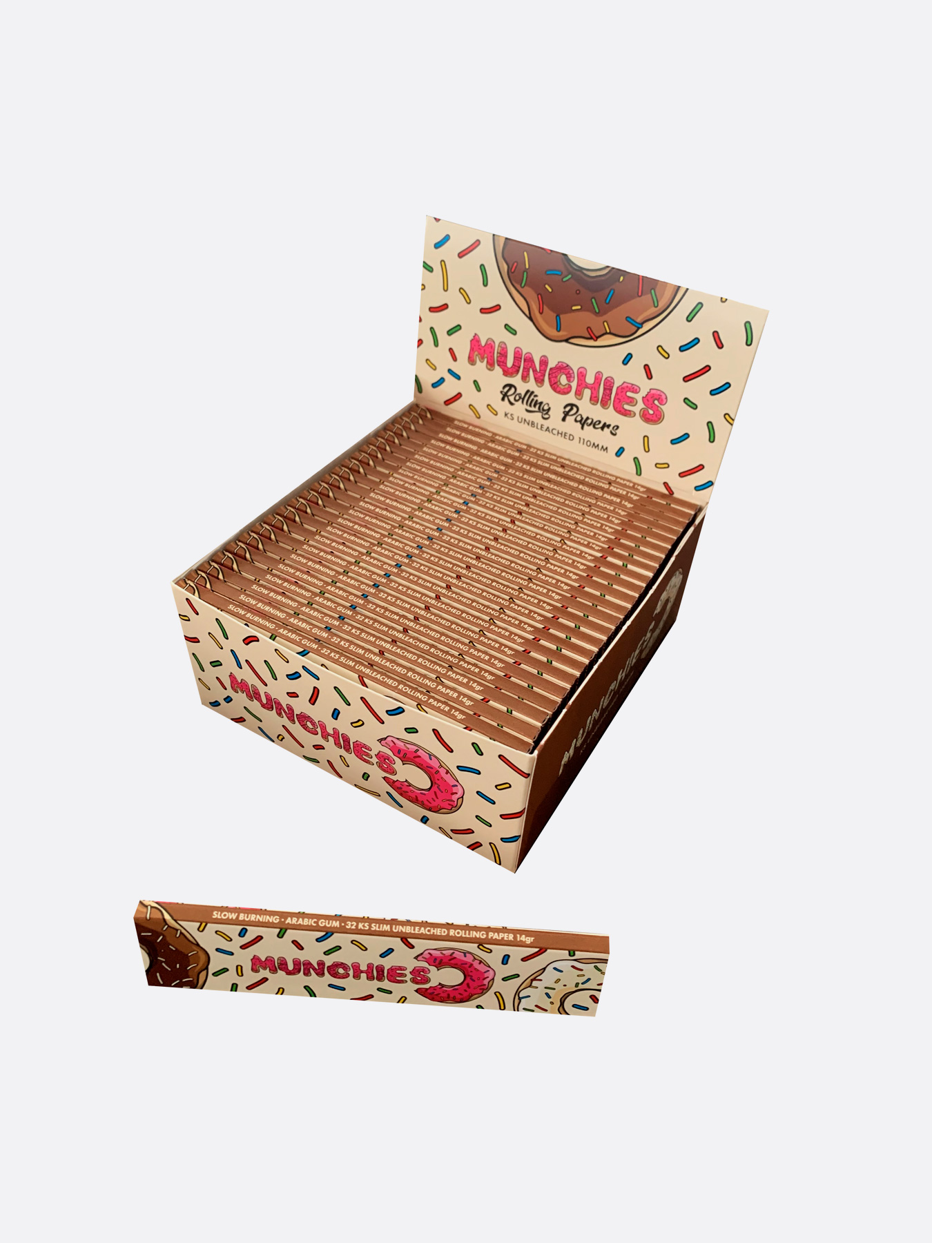 Munchies Rolling Papers for Smoking - King Size Unbleached
