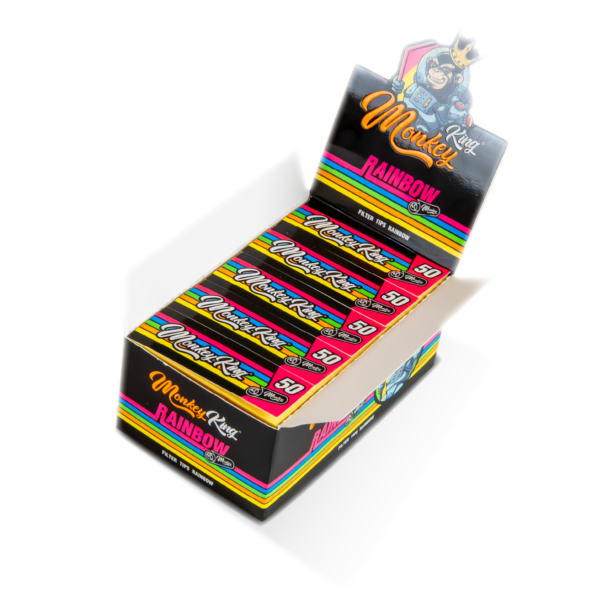 Monkey King Filter Tips: Rainbow (Box of 25)