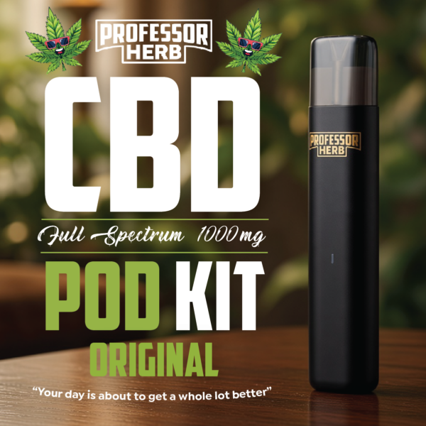 Professor Herb 1000mg CBD Full Spectrum 1ml Pod Kit - Original