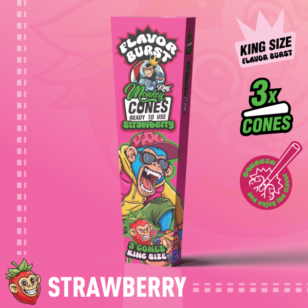 Monkey King King Size Flavor Burst Cones - (3 Pack)