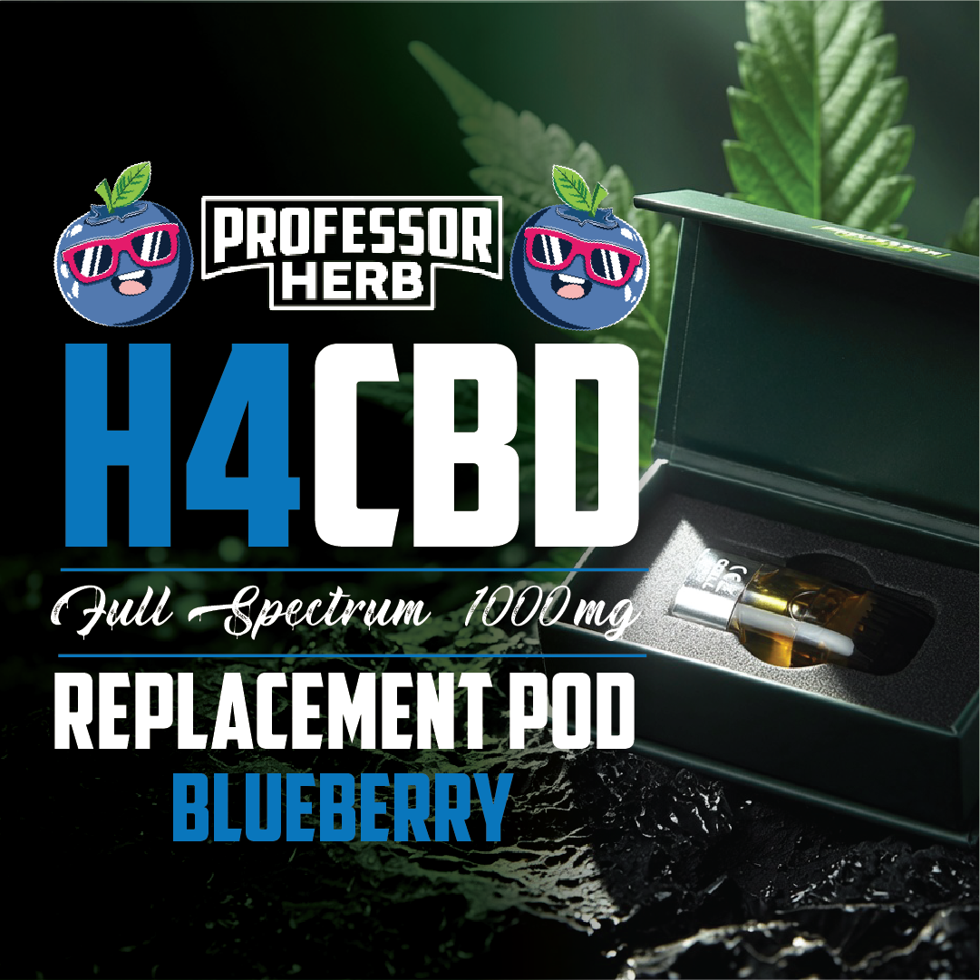 Professor Herb 1000mg Full Spectrum H4CBD 1ml Replacement Pod - Blueberry