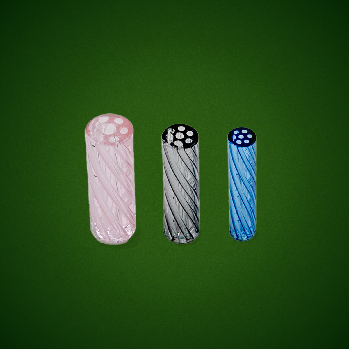 Professor Herb Assorted Colour And Size Glass Tips (3 Tips)