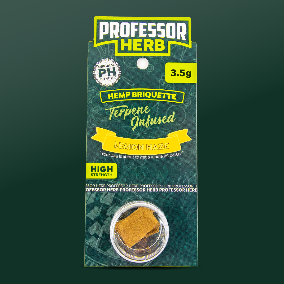Professor Herb Hemp Briquette Hash (3.5g) - Lemon Haze