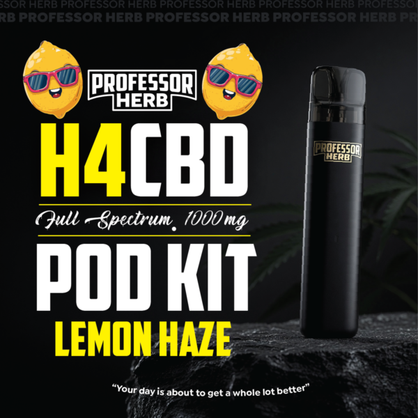 Professor Herb 1000MG H4CBD Full Spectrum 1ML Pod Kit - Lemon Haze