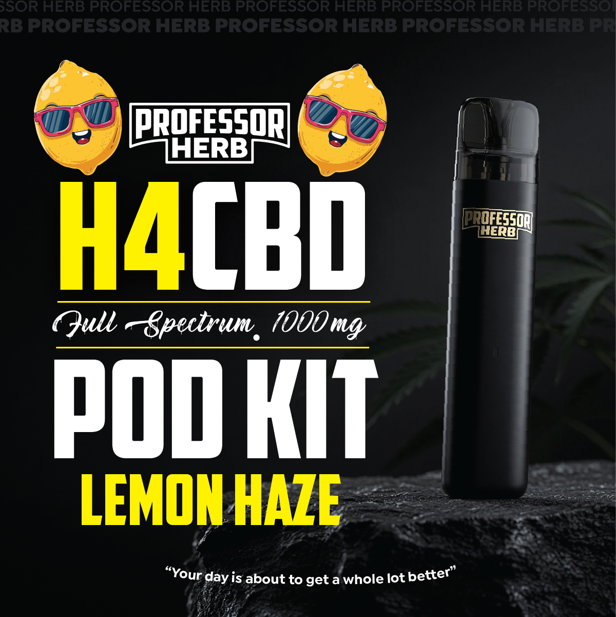 Professor Herb 1000MG H4CBD Full Spectrum 1ML Pod Kit - Lemon Haze