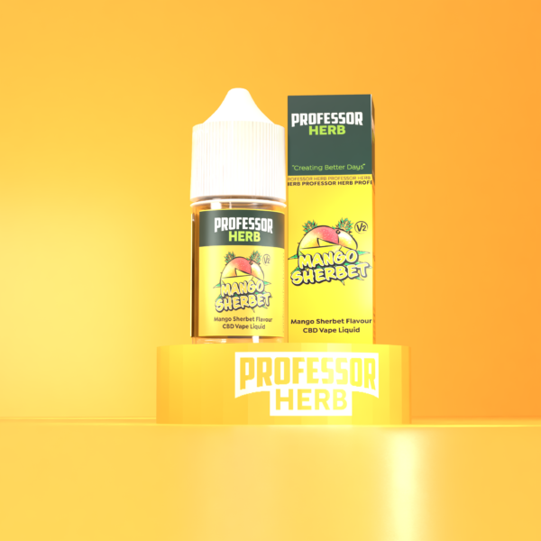 Professor Herb CBD Vape Liquid 1000mg/30ml - Mango Sherbet V2